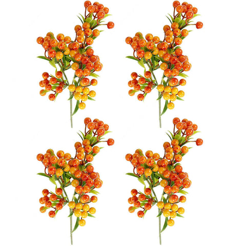 Christmas Berry Branches 3 Forks Simulation Foam Berry Picks Home Decoration In Australia - Darrahopens