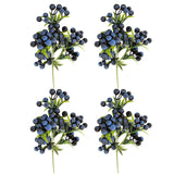 Christmas Berry Branches 3 Forks Simulation Foam Berry Picks Home Decoration
