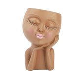 Mannequin Resin Cheek Resting Flower Pot Face Flower Pot In Australia - Darrahopens