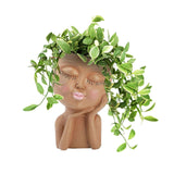 Mannequin Resin Cheek Resting Flower Pot Face Flower Pot In Australia - Darrahopens
