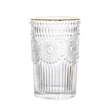 Vintage Embossed Glasses Drinking Glasses Water Glasses Modern Embossed Designs Glasses In Australia - Darrahopens
