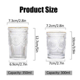 Vintage Embossed Glasses Drinking Glasses Water Glasses Modern Embossed Designs Glasses In Australia - Darrahopens