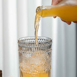 Vintage Embossed Glasses Drinking Glasses Water Glasses Modern Embossed Designs Glasses In Australia - Darrahopens