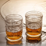 Vintage Embossed Glasses Drinking Glasses Water Glasses Modern Embossed Designs Glasses