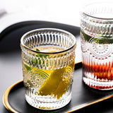 Vintage Embossed Glasses Drinking Glasses Water Glasses Modern Embossed Designs Glasses
