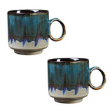 Ceramic Kiln Glaze Coffee Mug Large Capacity Large Handle Coffee Cup for Home Office In Australia - Darrahopens