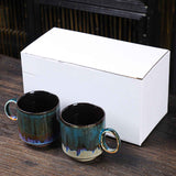 Ceramic Kiln Glaze Coffee Mug Large Capacity Large Handle Coffee Cup for Home Office In Australia - Darrahopens