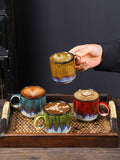 Ceramic Kiln Glaze Coffee Mug Large Capacity Large Handle Coffee Cup for Home Office