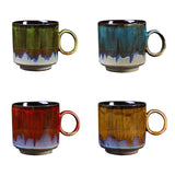 Ceramic Kiln Glaze Coffee Mug Large Capacity Large Handle Coffee Cup for Home Office