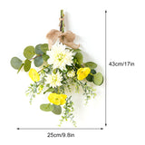 Wall Hanging Artificial Bouquet Lifelike False Flower Bouquet for Wedding Halloween