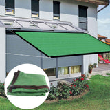 Sun Shade Sail Breathable Farbic Canopy Awning Shelter Rectangle UV Block Canopy for Patio Backyard Lawn Garden Green 2x4m / 6.6x13.1ft In Australia - Darrahopens