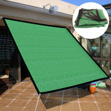Sun Shade Sail Breathable Farbic Canopy Awning Shelter Rectangle UV Block Canopy for Patio Backyard Lawn Garden Green 2x4m / 6.6x13.1ft In Australia - Darrahopens