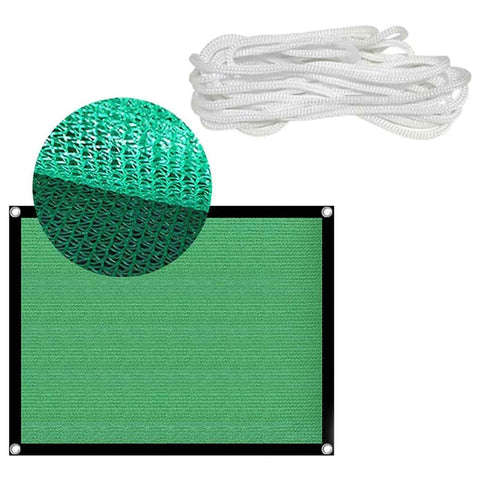 Sun Shade Sail Breathable Farbic Canopy Awning Shelter Rectangle UV Block Canopy for Patio Backyard Lawn Garden Green 3x4m / 9.8x13.1ft In Australia - Darrahopens