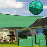 Sun Shade Sail Breathable Farbic Canopy Awning Shelter Rectangle UV Block Canopy for Patio Backyard Lawn Garden Green 3x4m / 9.8x13.1ft In Australia - Darrahopens