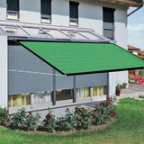 Sun Shade Sail Breathable Farbic Canopy Awning Shelter Rectangle UV Block Canopy for Patio Backyard Lawn Garden Green 3x4m / 9.8x13.1ft In Australia - Darrahopens
