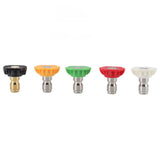 5PCS Pressure Washer Nozzle Big Fan Shape Power Washer Nozzle Tips Rinse Jet Stream Nozzle Kit 030 1.07mm / 0.042in