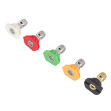5PCS Pressure Washer Nozzle Big Fan Shape Power Washer Nozzle Tips Rinse Jet Stream Nozzle Kit 055 1.449mm / 0.06in