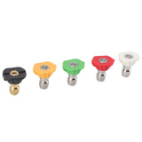 5PCS Pressure Washer Nozzle Big Fan Shape Power Washer Nozzle Tips Rinse Jet Stream Nozzle Kit 055 1.449mm / 0.06in