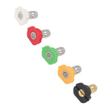 5PCS Pressure Washer Nozzle Big Fan Shape Power Washer Nozzle Tips Rinse Jet Stream Nozzle Kit 055 1.449mm / 0.06in