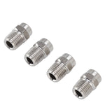 4Pcs Threaded Nozzles 22mm 304 Stainless Steel G1/4 External Thread Pressure Washer Accessories 0.874mm/0.03in Hole Diameter