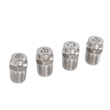 4Pcs Threaded Nozzles 22mm 304 Stainless Steel G1/4 External Thread Pressure Washer Accessories 0.874mm/0.03in Hole Diameter