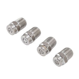 4Pcs Threaded Nozzles 22mm 304 Stainless Steel G1/4 External Thread Pressure Washer Accessories 0.874mm/0.03in Hole Diameter