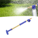 Garden Drink Bottle Manual Sprayer Plastic Copper 36.5mm Handheld Push Pull Single Head Atomizing Sprayer for Courtyard