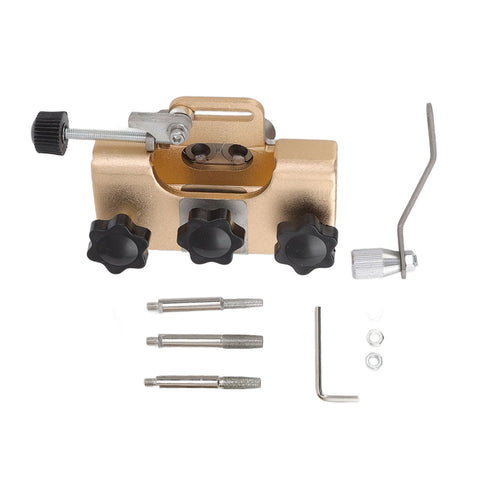 Chainsaw Sharpener Portable Lightweight Hand Crank Chain Sharpening Jig for Electric Saws Gold In Australia - Darrahopens