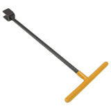 Steel Water Meter Key Wrench Multifunction T Handle Curb Key With 4 Way Utility Tool for Valves Faucets Yellow