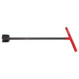 Steel Water Meter Key Wrench Multifunction T Handle Curb Key With 4 Way Utility Tool for Valves Faucets Red