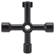 Steel Water Meter Key Wrench Multifunction T Handle Curb Key With 4 Way Utility Tool for Valves Faucets Red