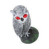 Owl Bird Deterrent Garden Plastic Red Eyes Owls to Keep Birds Away Fine Details Wear Resistant Owls to Keep Birds Away Elbow Cat Plain White