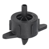 100pcs Drip Emitter 4mm Pressure Compensation Uniform Flowing PP Irrigation Watering Dripper Emitter for Large Terrain 4L Black In Australia - Darrahopens