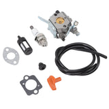 Trimmer Carburetor Replacement 4126 120 0600 Fuel Line Spark Plug and Filter Set for Stihl