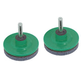 2Pcs Lawn Mower Blade Sharpener Stainless Steel ABS Drill Blade Accessories for Garden Courtyard Green In Australia - Darrahopens