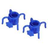2Pcs Plastic Beach Umbrella Hanging Hook Umbrella Hanger 4 Prong Towel Hat Sunglasses Holder Blue