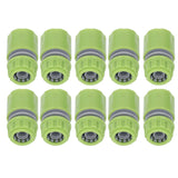 10pcs G1/2 Thread Gardening Water Hose Quick Connector Nipple Kit Water Pipe Irrigations Thread Joint System for Watering