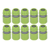 10pcs G1/2 Thread Gardening Water Hose Quick Connector Nipple Kit Water Pipe Irrigations Thread Joint System for Watering
