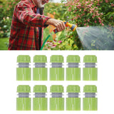 10pcs G1/2 Thread Gardening Water Hose Quick Connector Nipple Kit Water Pipe Irrigations Thread Joint System for Watering