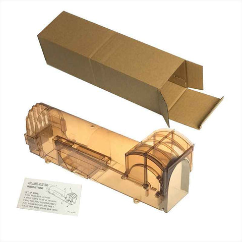 Automatic Mouse Trap High Sensitivity Self Locking Door Mouse Catcher Rat Catcher for Indoor Home Use Brown Transparent In Australia - Darrahopens