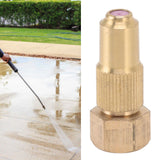 G3/8 Internal Thread High Pressure Sprayer Nozzle Ceramic Brass Watering Tool for Courtyard Agriculture 0.8mm/0.03in Hole