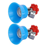 2PCS High Pressure Agricultural Water Sprayer Nozzle G3/8 Thread Pesticide Mist Nozzle Adjustable Alloy Atomizing Sprinkler