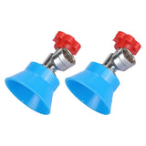 2PCS High Pressure Agricultural Water Sprayer Nozzle G3/8 Thread Pesticide Mist Nozzle Adjustable Alloy Atomizing Sprinkler