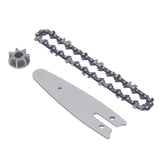 129mm Chainsaw Guide Plate Chain Sprocket Set Steel 4 Inch Mini Handheld Electric Pruning Saw