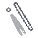 129mm Chainsaw Guide Plate Chain Sprocket Set Steel 4 Inch Mini Handheld Electric Pruning Saw