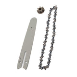 Chainsaw Chain Set Steel Sprocket 186mm Guide Plate 230mm Chain 6in Saw Replacement Accessories for Mini Electric Chainsaw