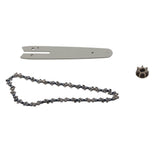Chainsaw Chain Set Steel Sprocket 186mm Guide Plate 230mm Chain 6in Saw Replacement Accessories for Mini Electric Chainsaw