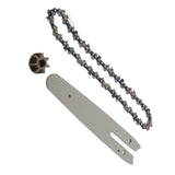 Chainsaw Chain Set Steel Sprocket 186mm Guide Plate 230mm Chain 6in Saw Replacement Accessories for Mini Electric Chainsaw