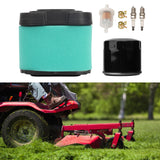 Air Filter Repair Kit Iron Rubber Spark Plug Fuel Filter Buckle Trimmer Accessories for Craftsman YT4000 Lawn Mower 792105