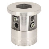 Aluminum Trimmer Head Replacement Universal Cylinder Type Lawnmower Weeding Head for Farming Gardening